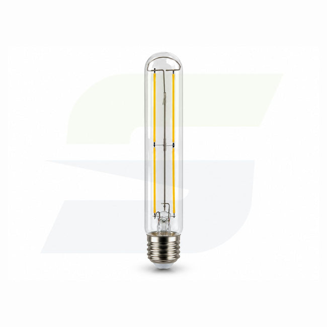 Tubular T10 LED Filament Clear Dimmable Light Bulb 2700K - 7.25"