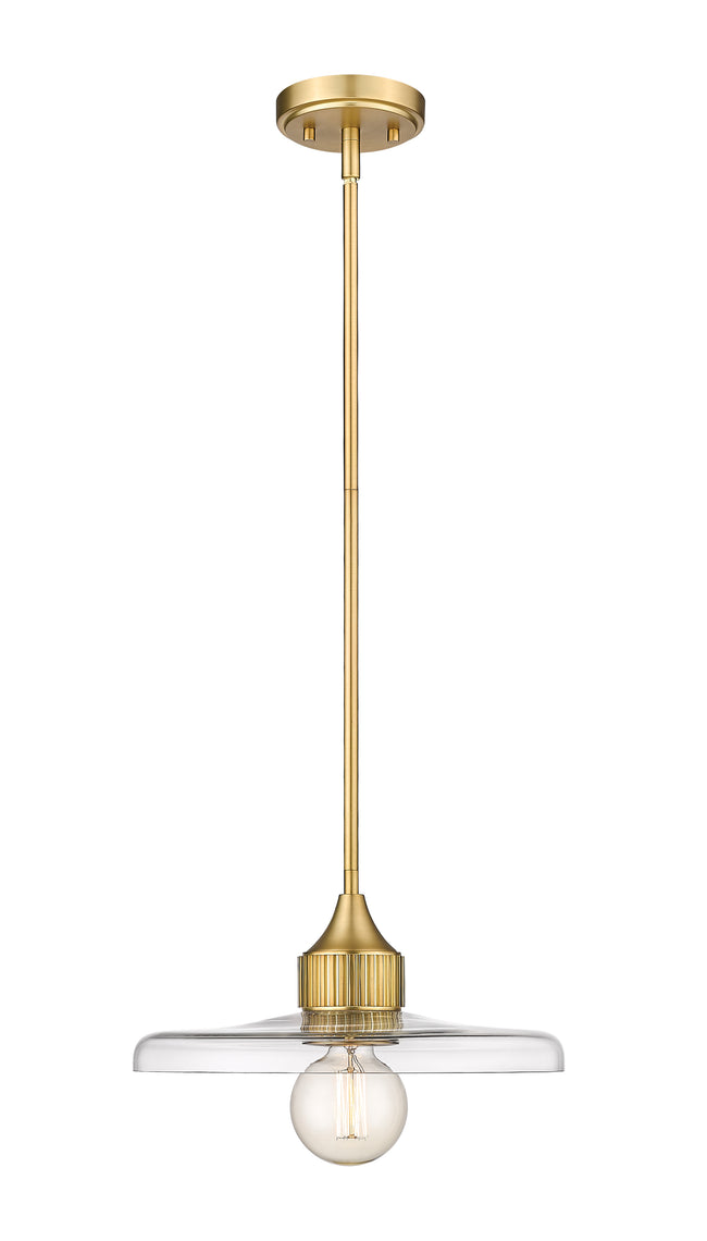 821P14-OBR - Paloma 1 Light 14" Pendant - Olde Brass