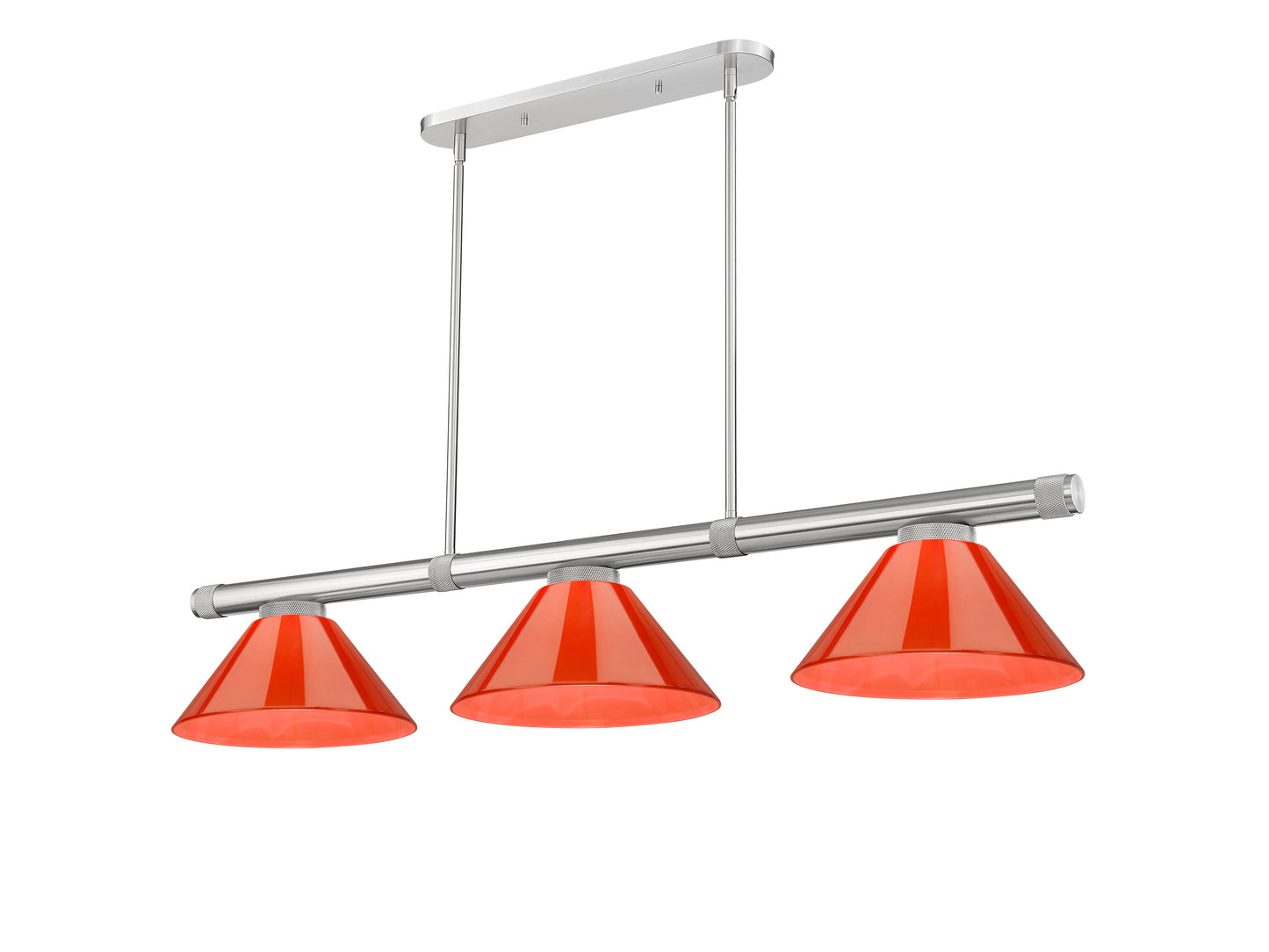 3050-3BN-PRD - Vanguard 3 Light 58" Billiard - Brushed Nickel