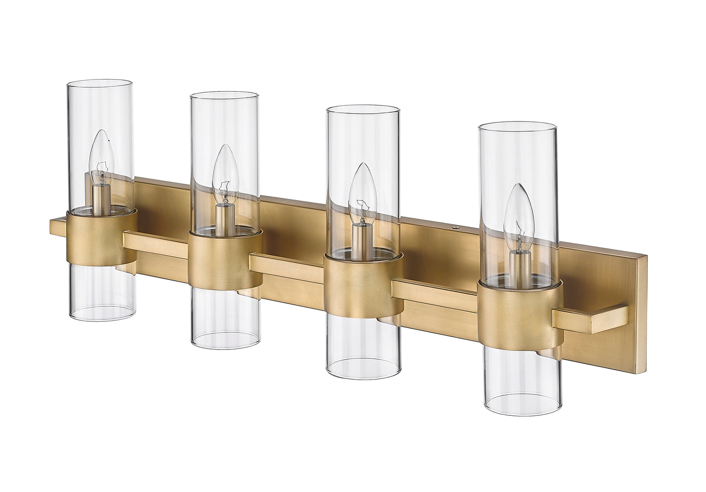 343-4V-RB - Lawson 4 Light 32" Vanity - Rubbed Brass