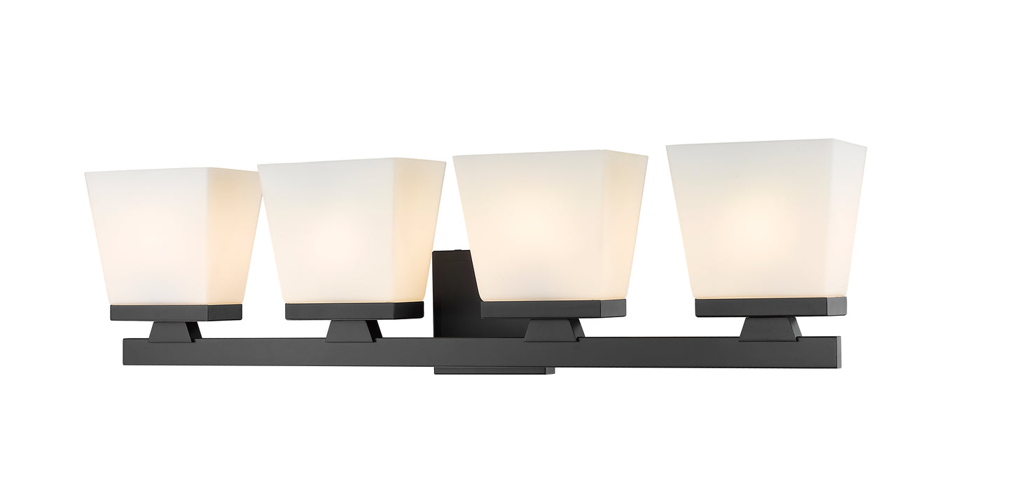 1937-4V-MB - Astor 4 Light 29" Vanity - Matte Black