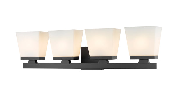 1937-4V-MB - Astor 4 Light 29" Vanity - Matte Black