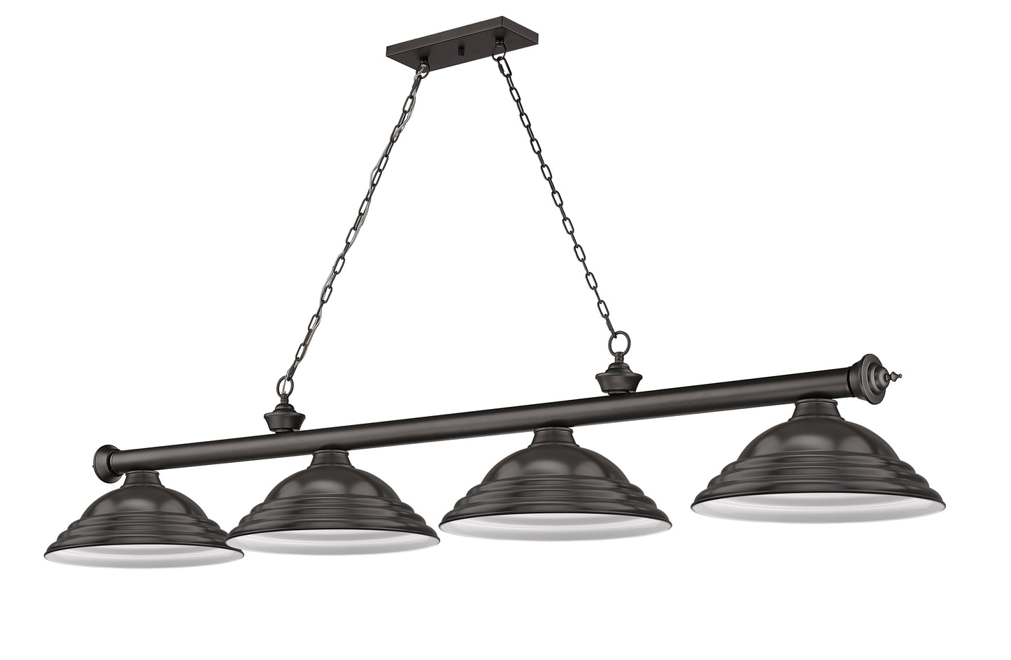2306-4BRZ-SBRZ - Cordon 4 Light 82" Billiard - Bronze