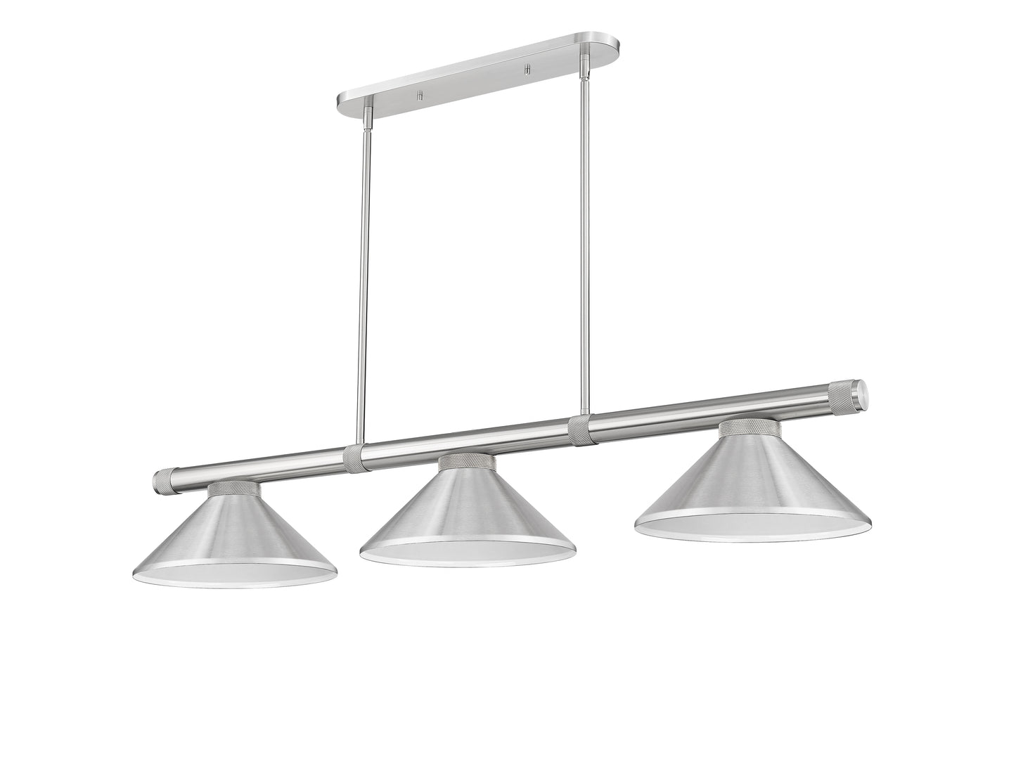 3050-3BN-MBN - Vanguard 3 Light 58" Billiard - Brushed Nickel