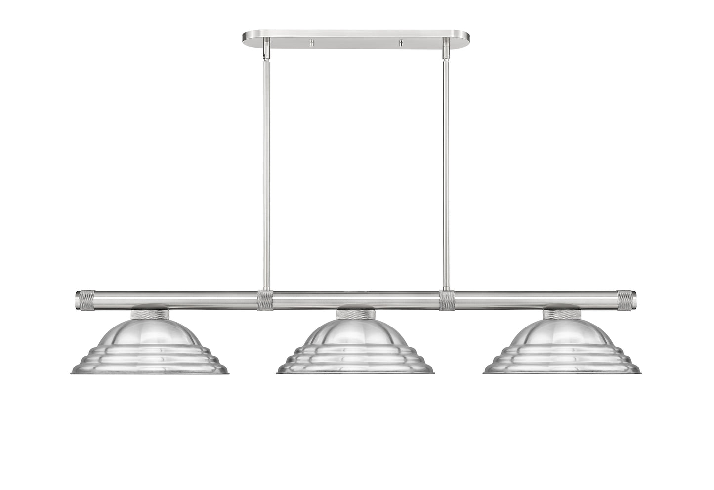 3050-3BN-SBN - Vanguard 3 Light 59" Billiard - Brushed Nickel