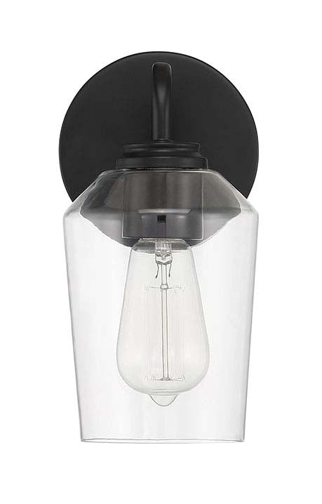 56101-FB - Shayna 1 Light 10.75" High Wall Sconce - Flat Black