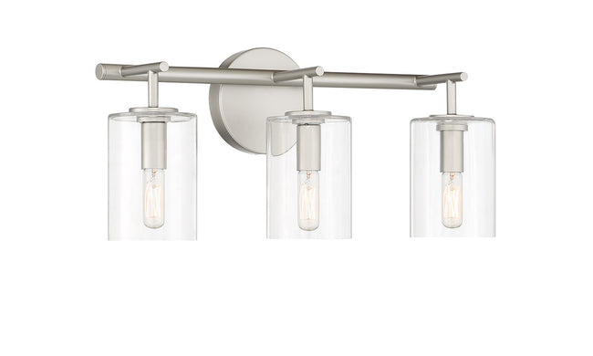 55603-SN - Hailie 3 Light 20" Wide Vanity Light - Satin Nickel