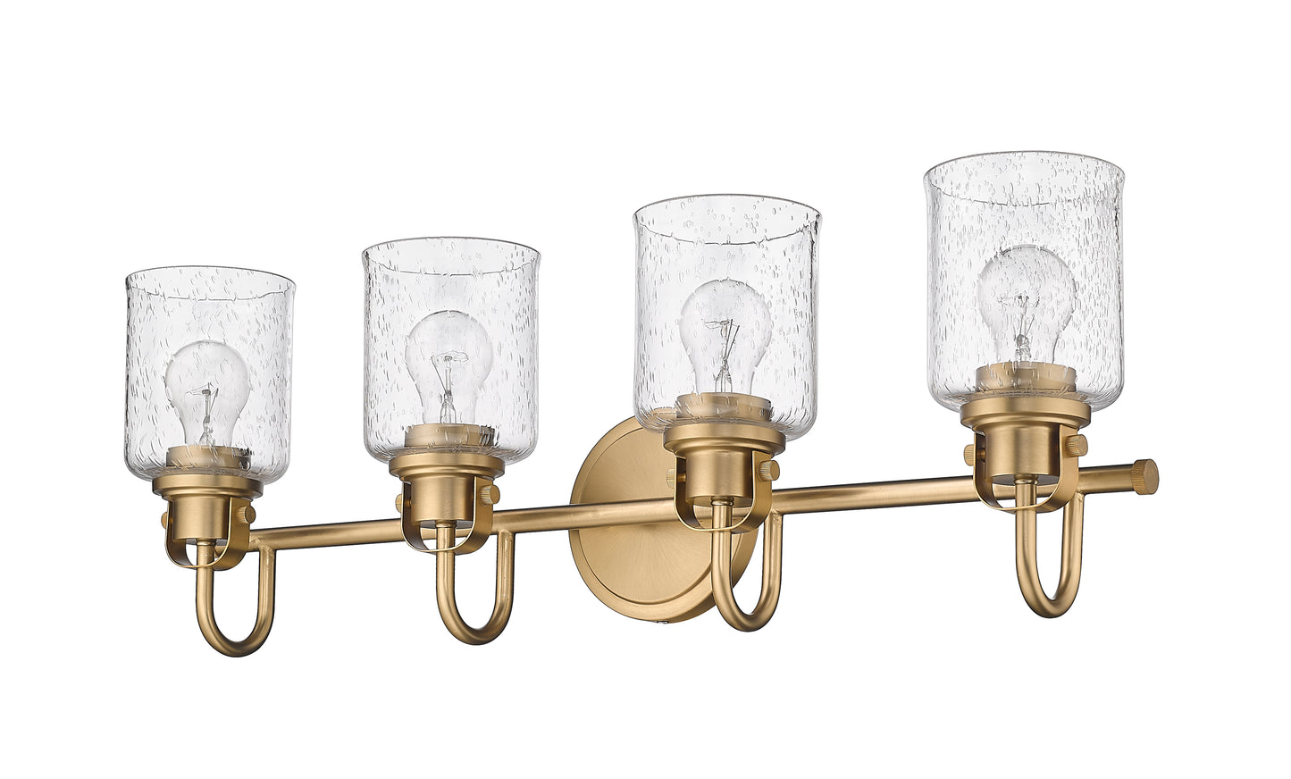 340-4V-HG - Kinsley 4 Light 28" Vanity - Heirloom Gold