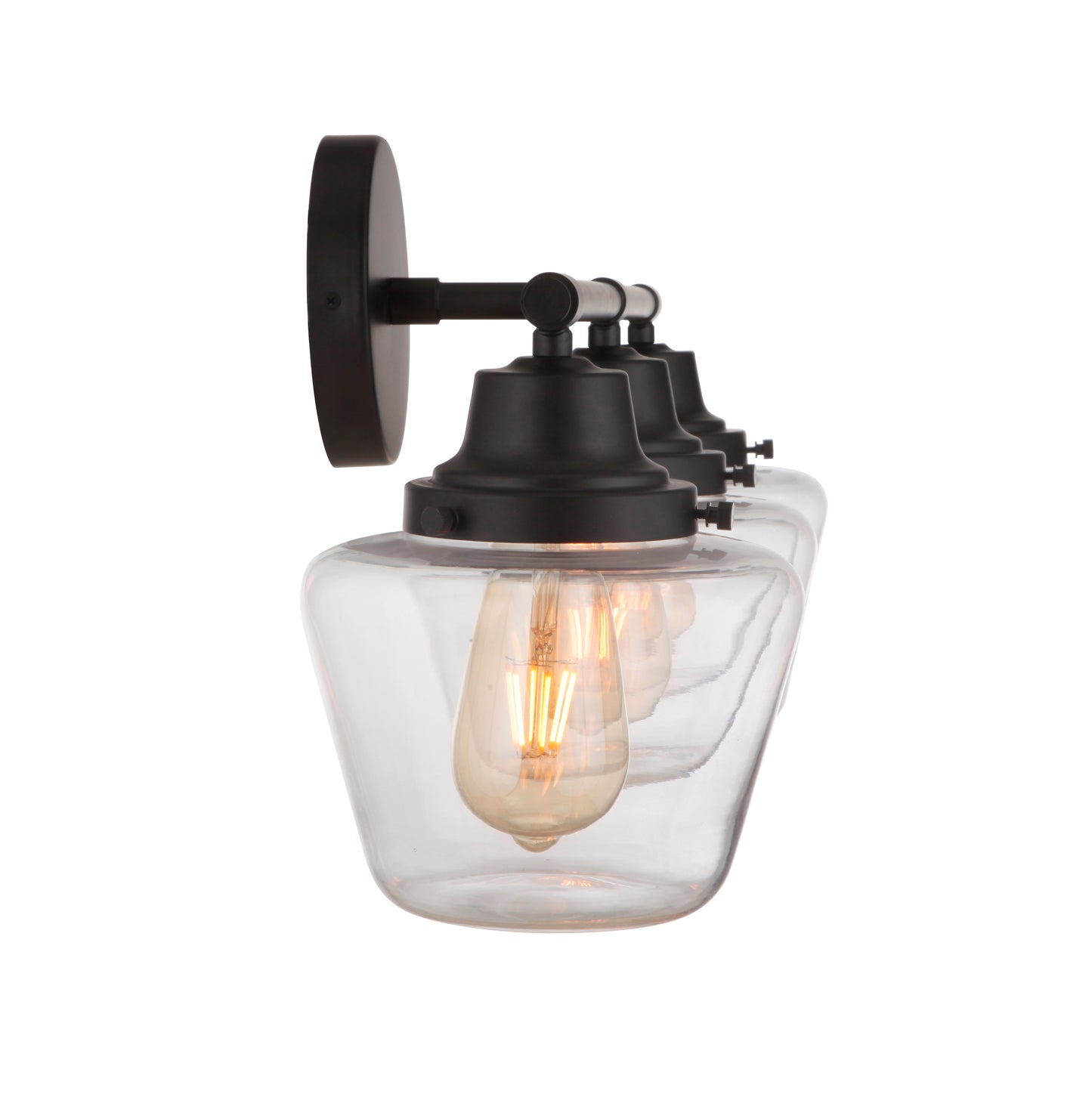 19528FB3 - Essex 3 Light 28" Wide Vanity Light - Flat Black