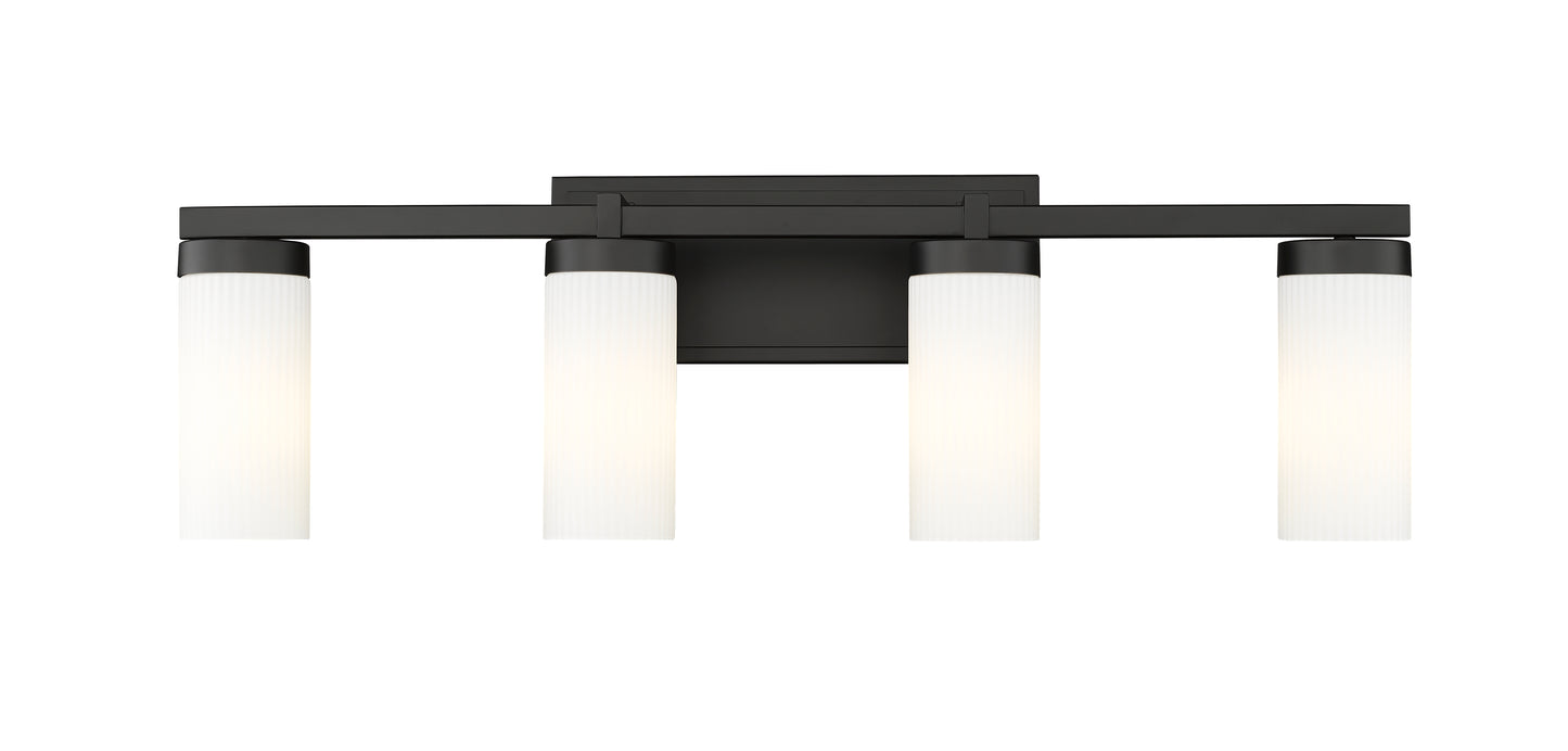 3044-4V-MB - Danica 4 Light 30" Vanity - Matte Black