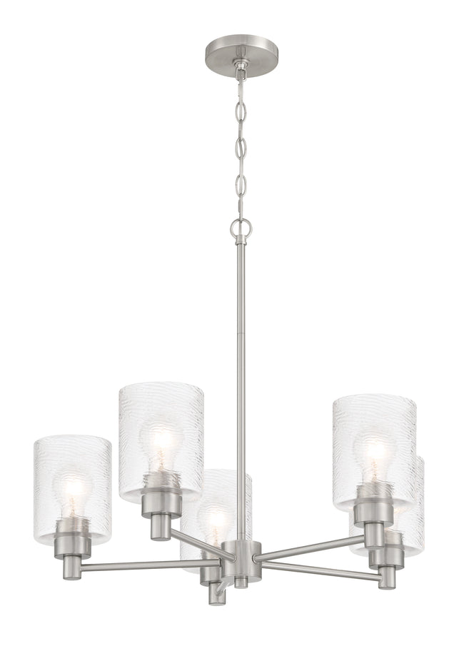 60225-BNK - Lyndsey 5 Light 24" Wide Chandelier - Brushed Nickel