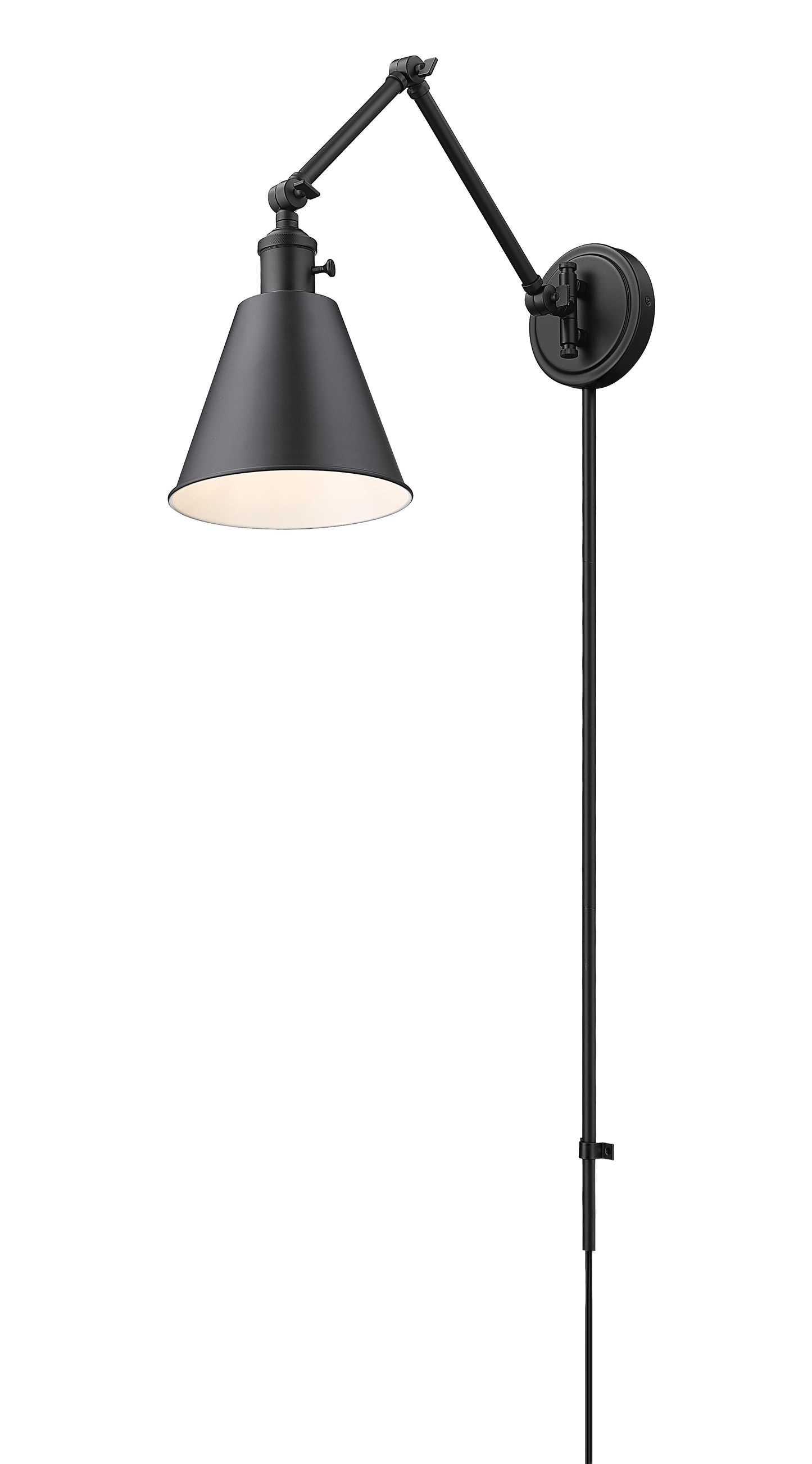 349S-MB - Gayson 1 Light Wall 8" Sconce - Matte Black