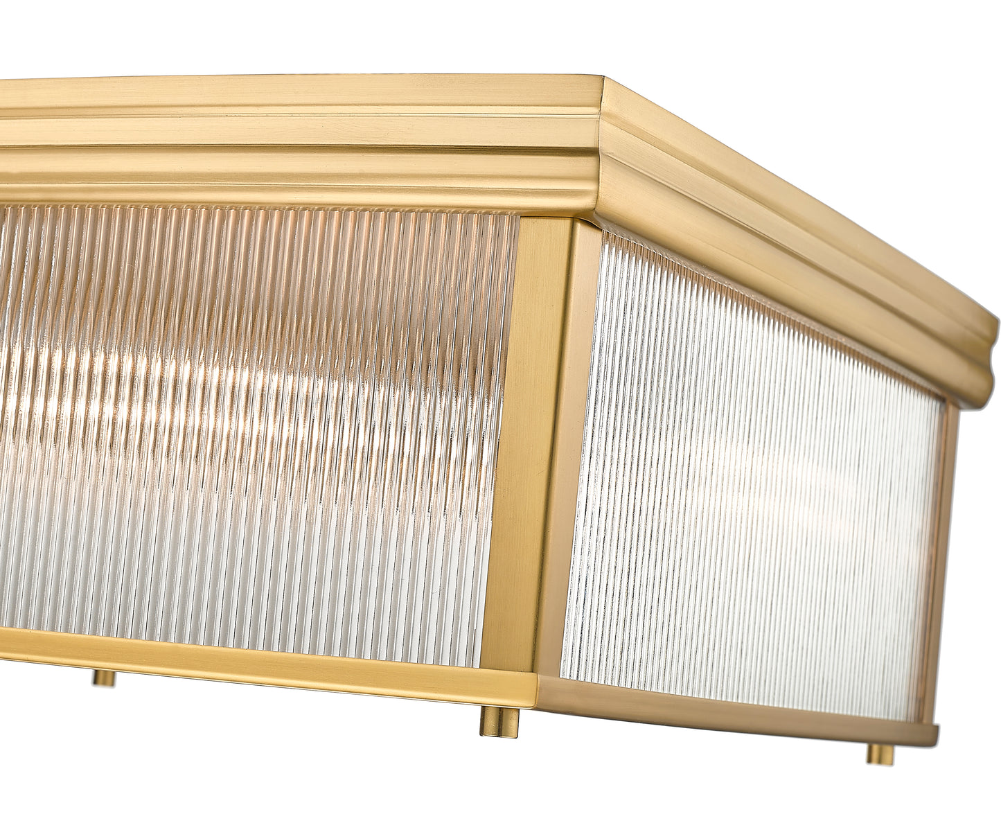 7504FS18-MGLD - Carnaby 4 Light Flush 18" Mount - Modern Gold