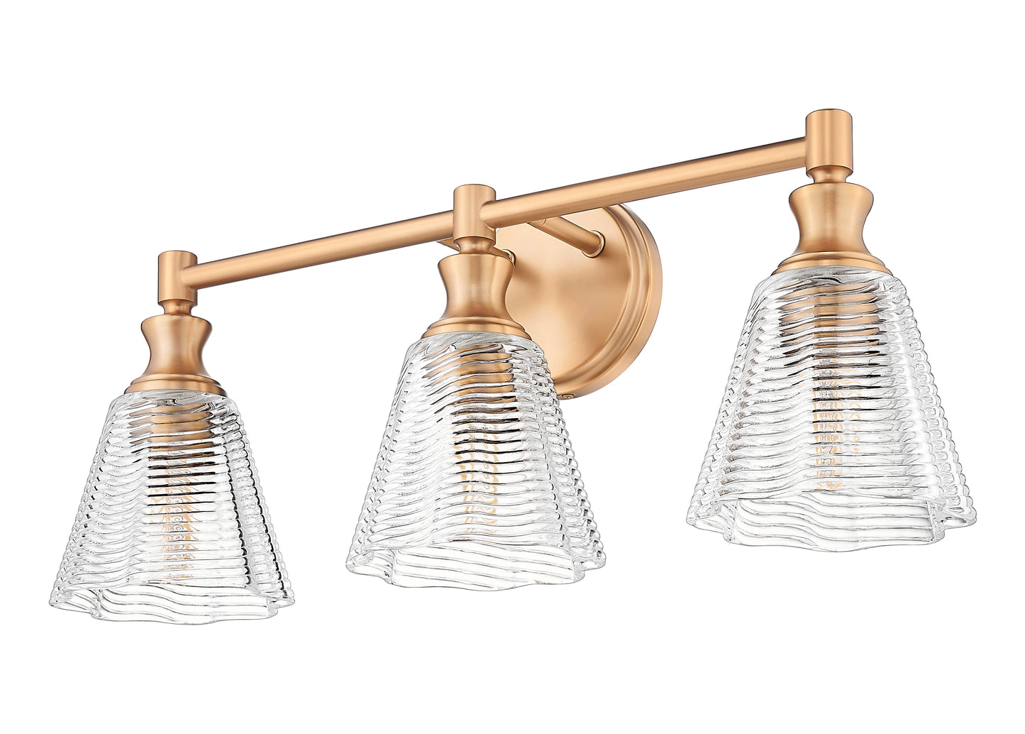 7704-3V-MGLD - Auden 3 Light 24" Vanity - Modern Gold