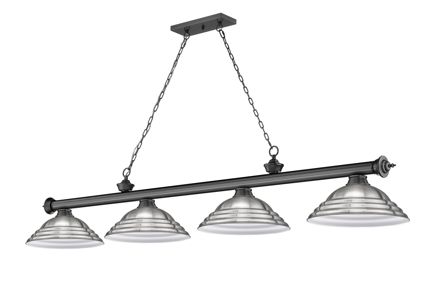 2306-4BP-SBN - Cordon 4 Light 82" Billiard - Bronze Plate