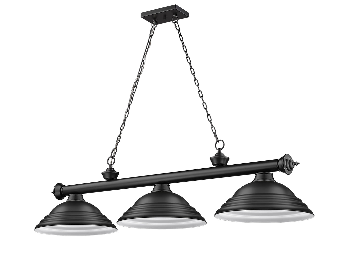 2306-3MB-SMB - Cordon 3 Light 58" Billiard - Matte Black
