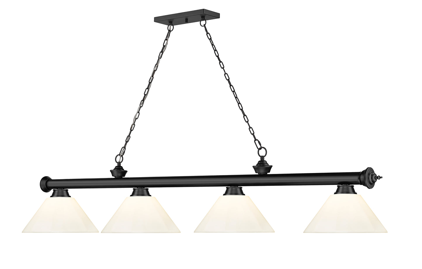 2306-4MB-PWH - Cordon 4 Light 81" Billiard - Matte Black