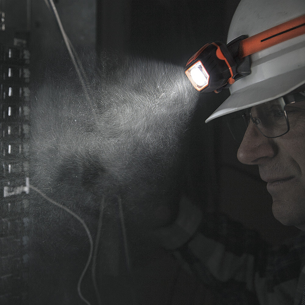 56220 - LED Headlamp with Silicone Hard Hat Strap
