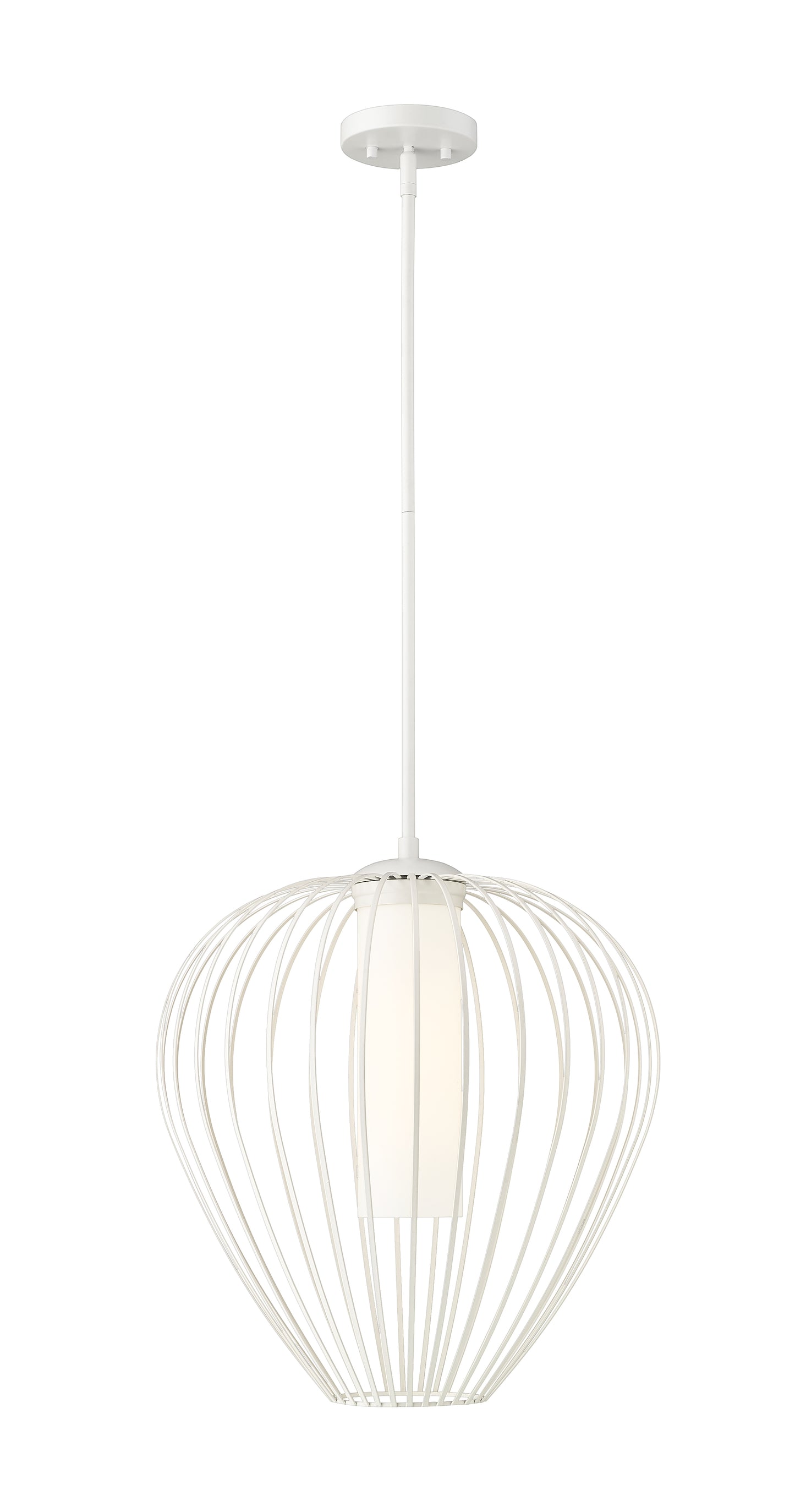 7507-18TW - Savanti 1 Light 18" Pendant - Tundra White