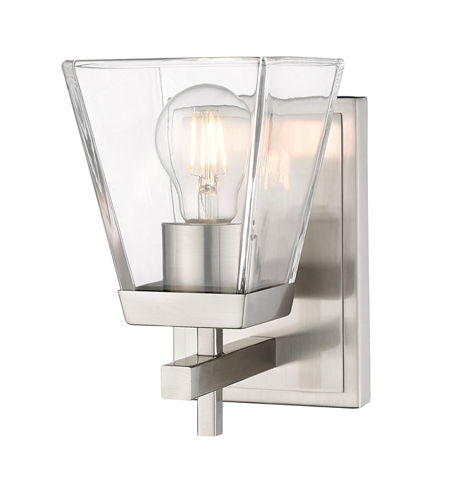 819-1S-BN - Lauren 1 Light Wall 8" Sconce - Brushed Nickel