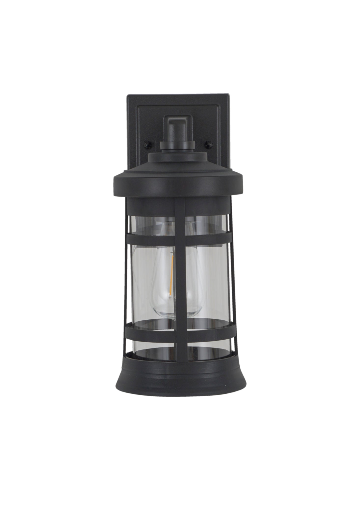 ZA2304-TB-C - Resilience Lanterns 1 Light 13" High Outdoor Wall Lantern - Textured Black