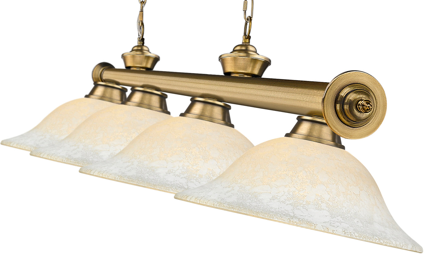 2306-4RB-WM16 - Cordon 4 Light 82" Billiard - Rubbed Brass