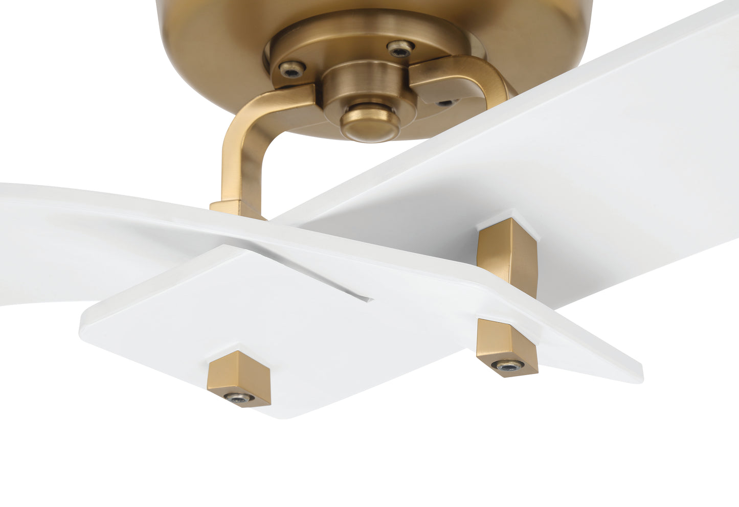 TRN52WSB2 - Tern 52" 2 Blade Ceiling Fan - White / Satin Brass