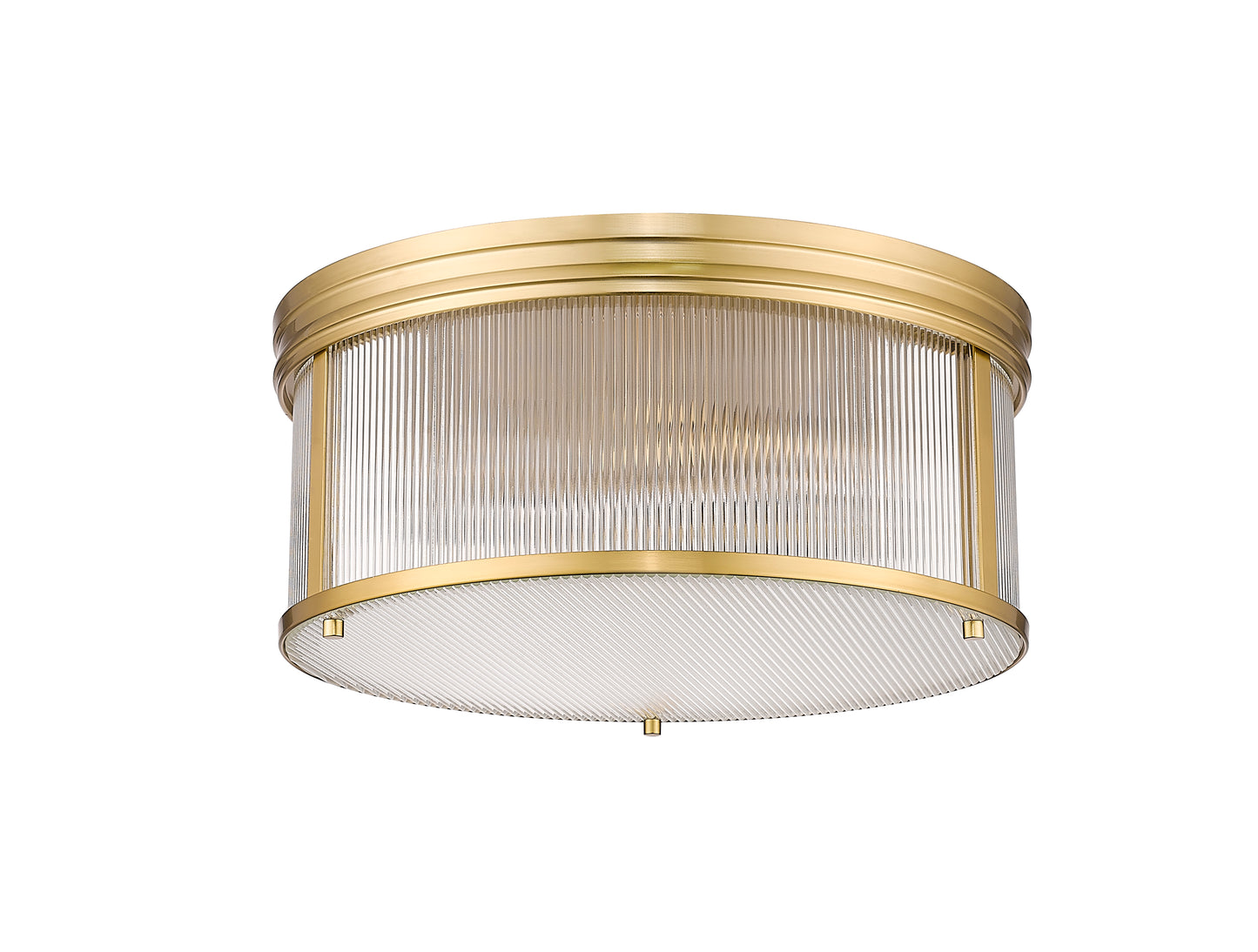 7504FR18-MGLD - Carnaby 4 Light Flush 18" Mount - Modern Gold
