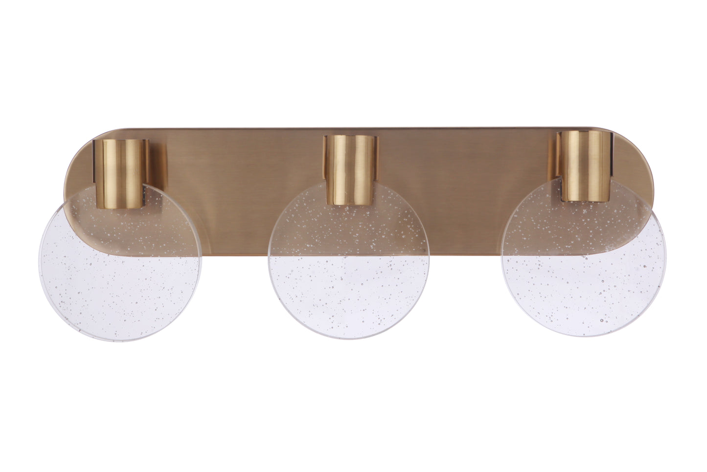 15122SB-LED - Glisten 3 Light 22" Wide LED Vanity Light - Satin Brass