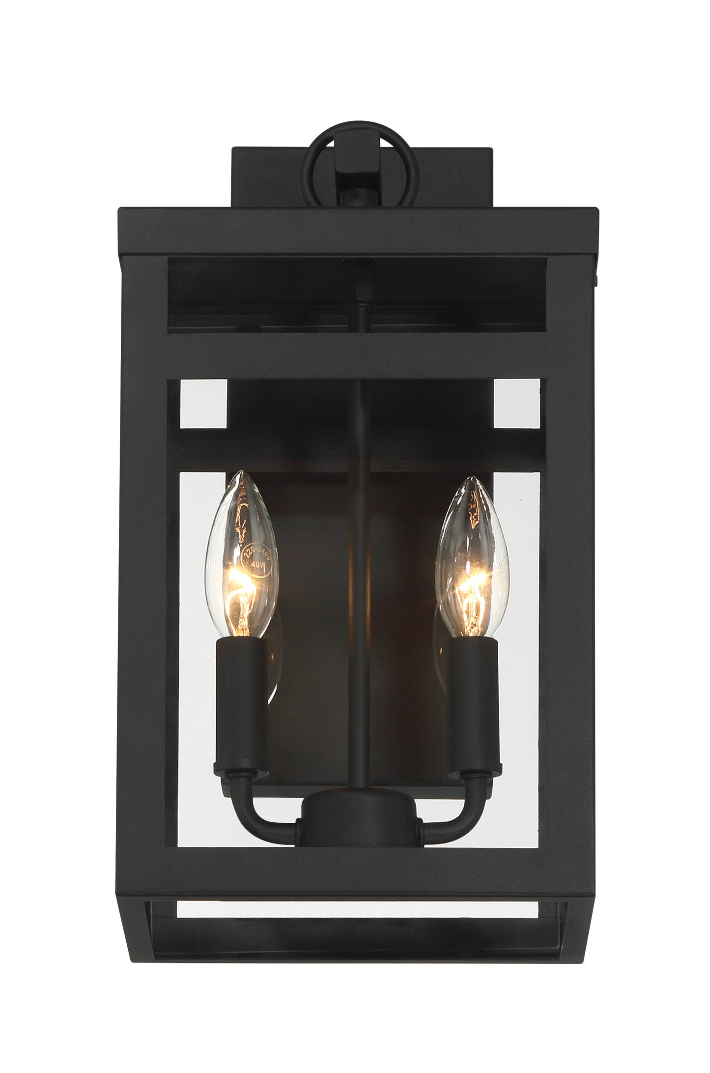 ZA7904-TB - O'Neal 2 Light 15" High Outdoor Wall Lantern - Textured Black