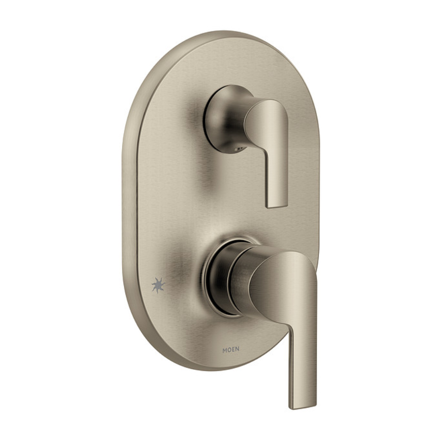 UTS2611BN - Doux 2 Function Pressure Balanced Valve Trim Only with Double Lever Handle, Integrated Diverter - Less Rough In - Brushed Nickel