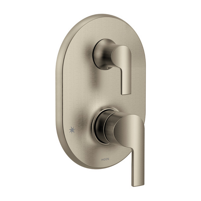 UTS2611BN - Doux 2 Function Pressure Balanced Valve Trim Only with Double Lever Handle, Integrated Diverter - Less Rough In - Brushed Nickel