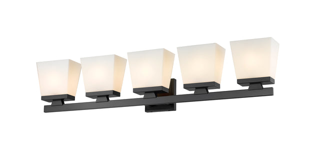 1937-5V-MB - Astor 5 Light 36" Vanity - Matte Black