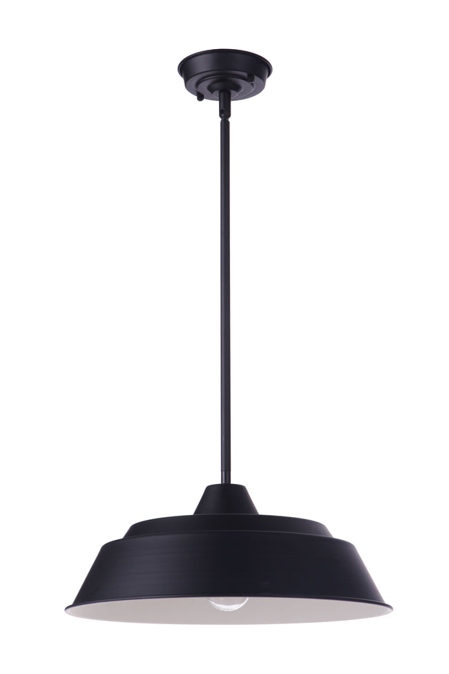ZA5521-MN - Landmark 1 Light 15" Wide Outdoor Pendant - Midnight