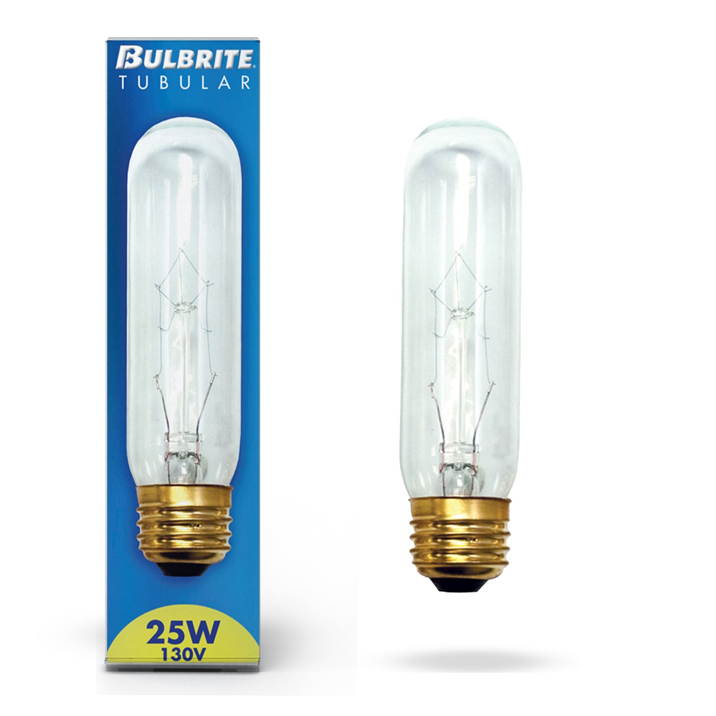 704340 - Dimmable Clear T10 Incandescent Light Bulb - 40 Watt - 2700K - 25 Pack