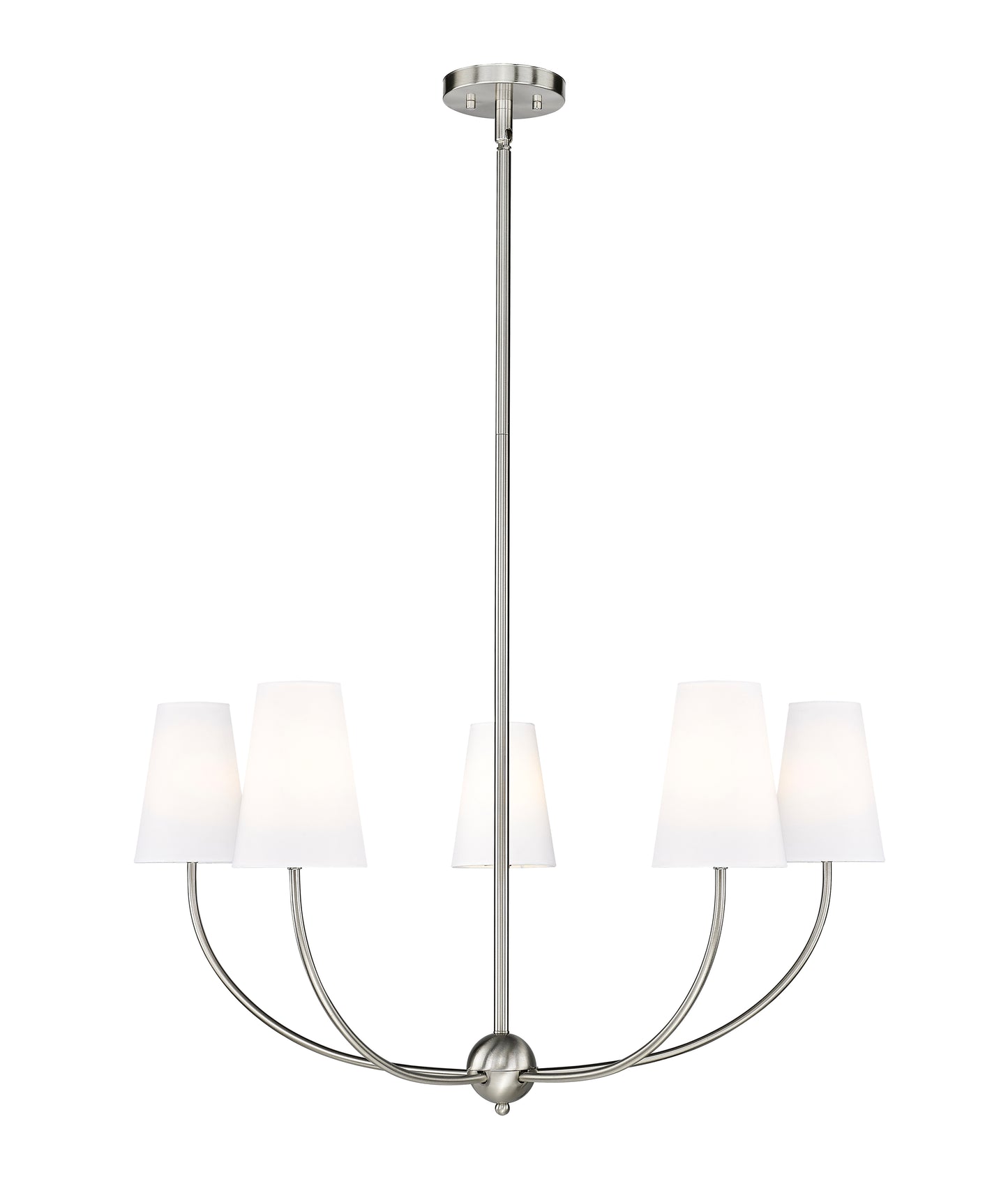 3040-32BN - Shannon 5 Light 32" Chandelier - Brushed Nickel