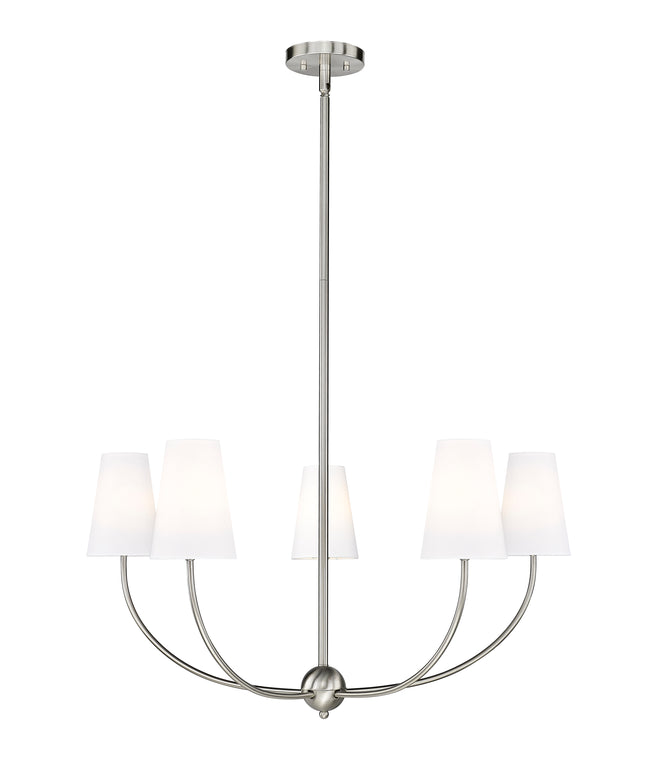 3040-32BN - Shannon 5 Light 32" Chandelier - Brushed Nickel