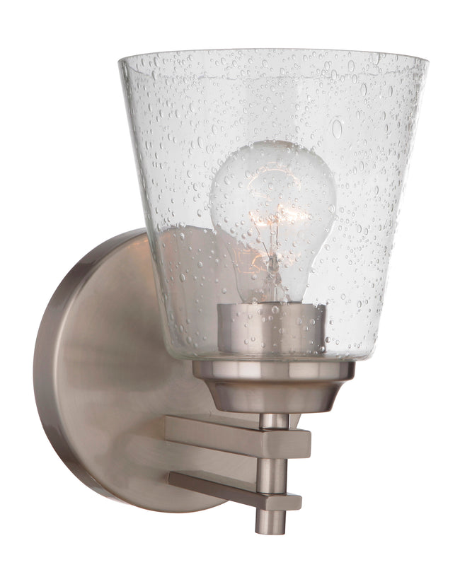 19606BNK1 - Drake 1 Light 8.5" High Wall Sconce - Brushed Nickel