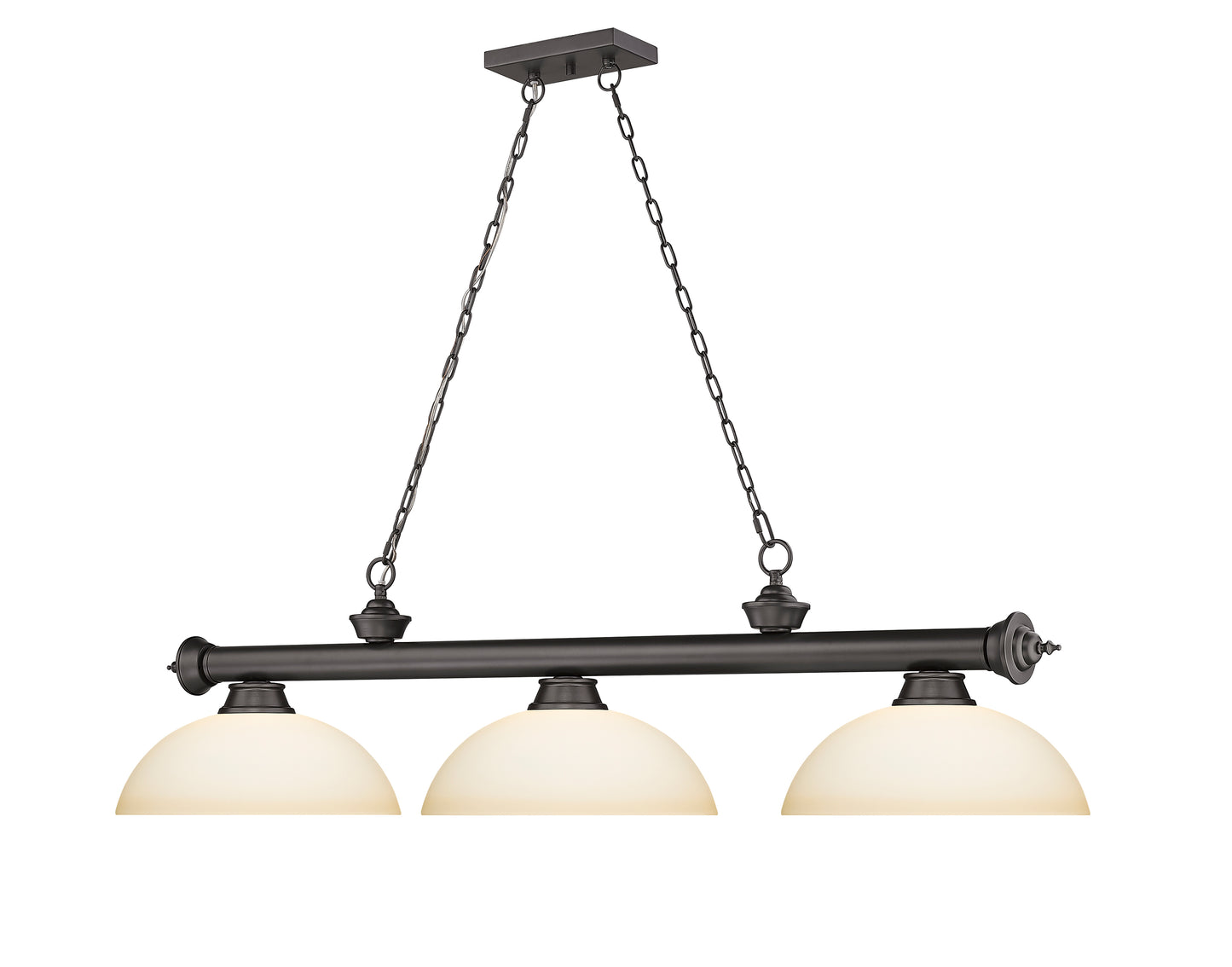 2306-3BRZ-DMO14 - Cordon 3 Light 57" Billiard - Bronze