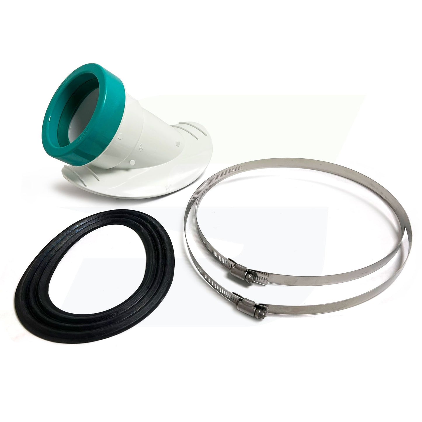 L2308-4 - 8" x 4" Saddle Wye - Gasketed SDR 35 PVC Sewer Fitting