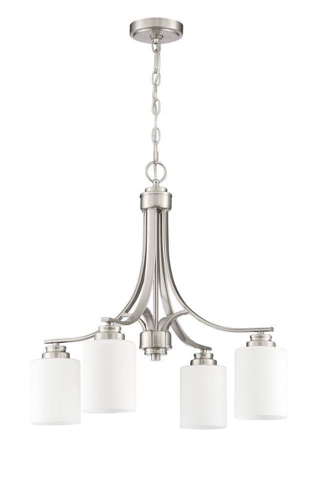 50524-BNK-WG - Bolden 4 Light 23" Wide Chandelier - Brushed Nickel