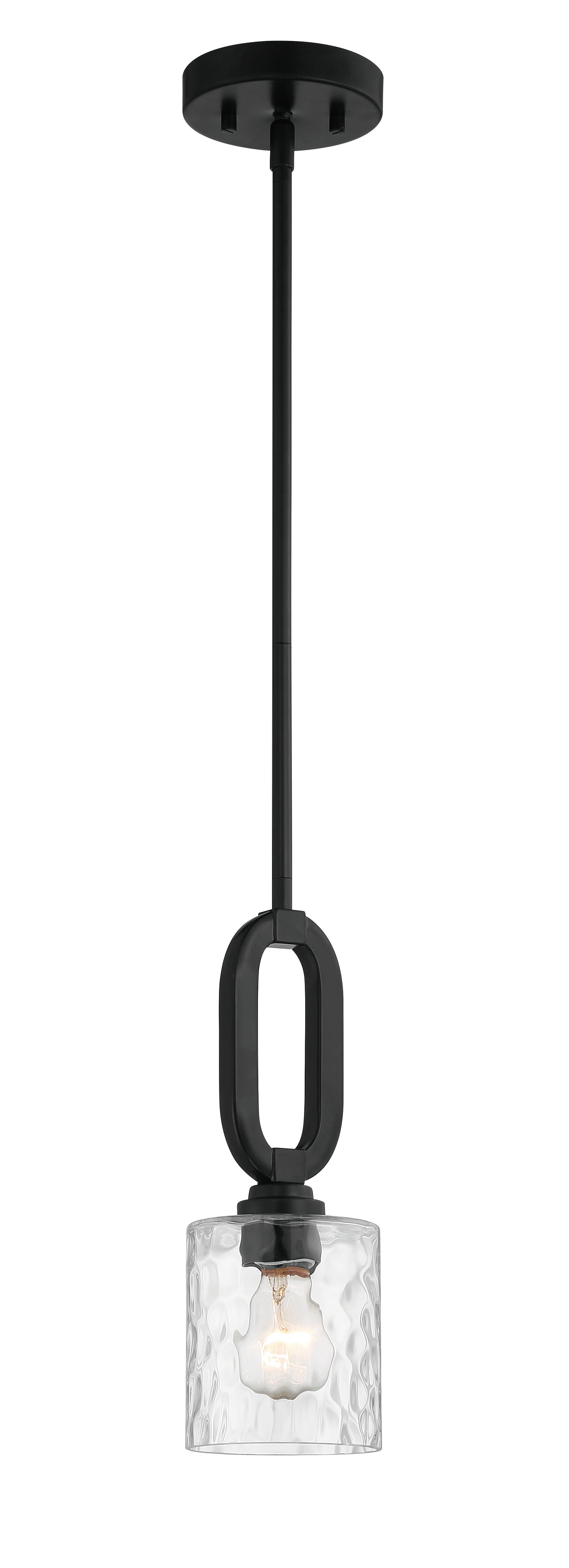 54291-FB - Collins 1 Light 5.13" Wide Mini Pendant - Flat Black
