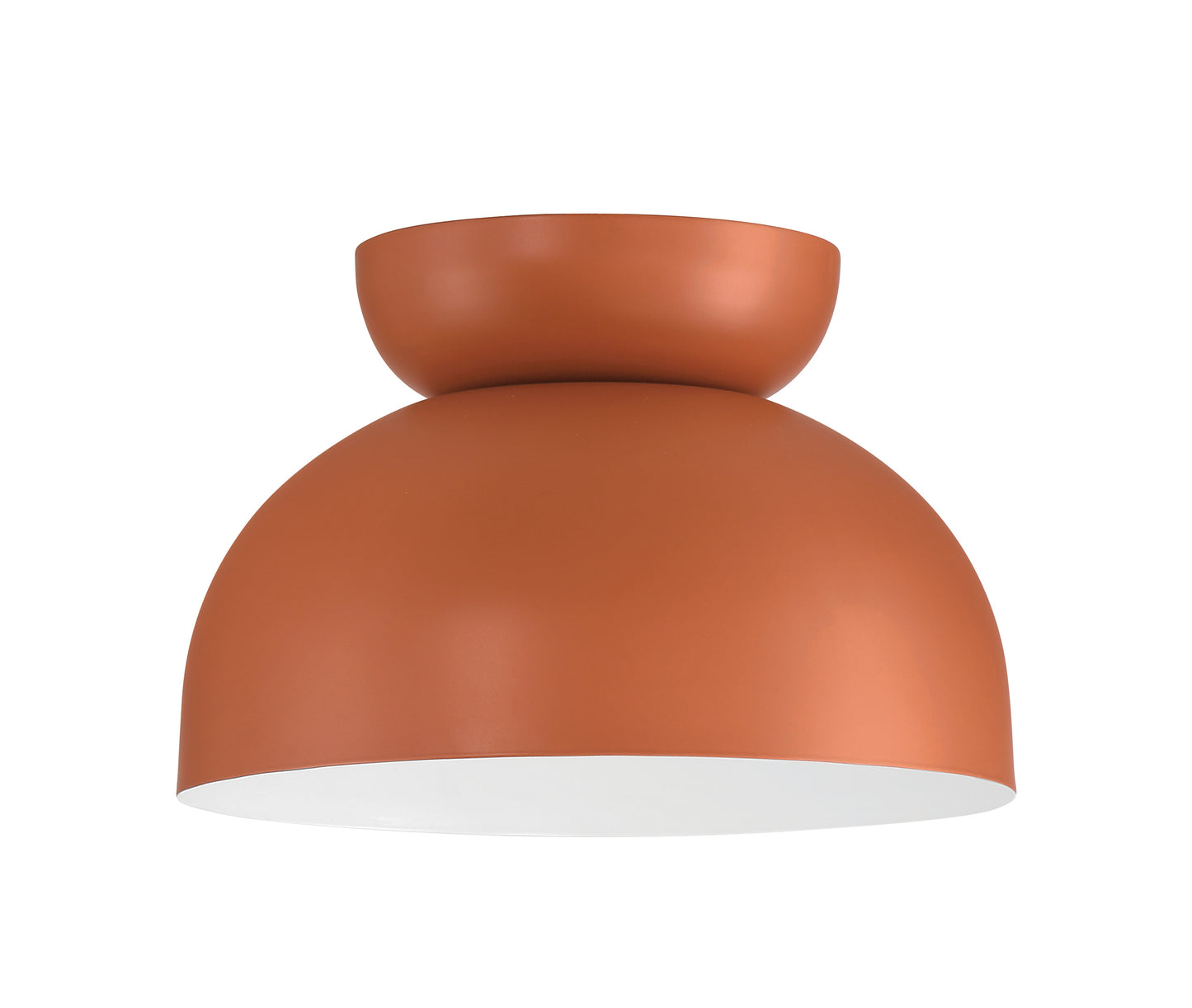 59181-BCY - Ventura Dome 1 Light 10.5" Wide Flush Mount - Baked Clay