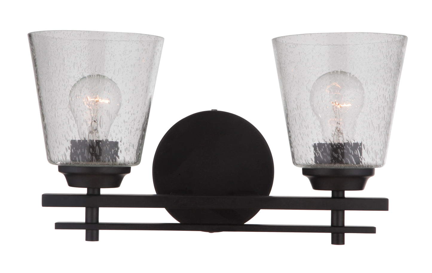19616FB2 - Drake 2 Light 16" Wide Vanity Light - Flat Black