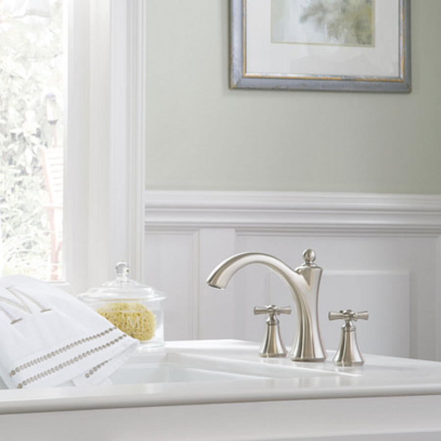 T653 - Wynford Two-Handle Non-Diverter Roman Tub Faucet - Chrome