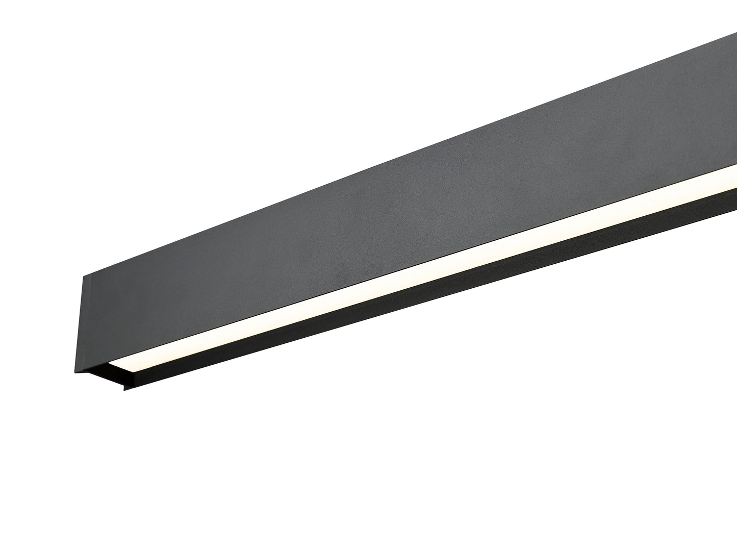 1016-55L-MB-LED - Hudson 1 Light Linear 55" Chandelier - Matte Black