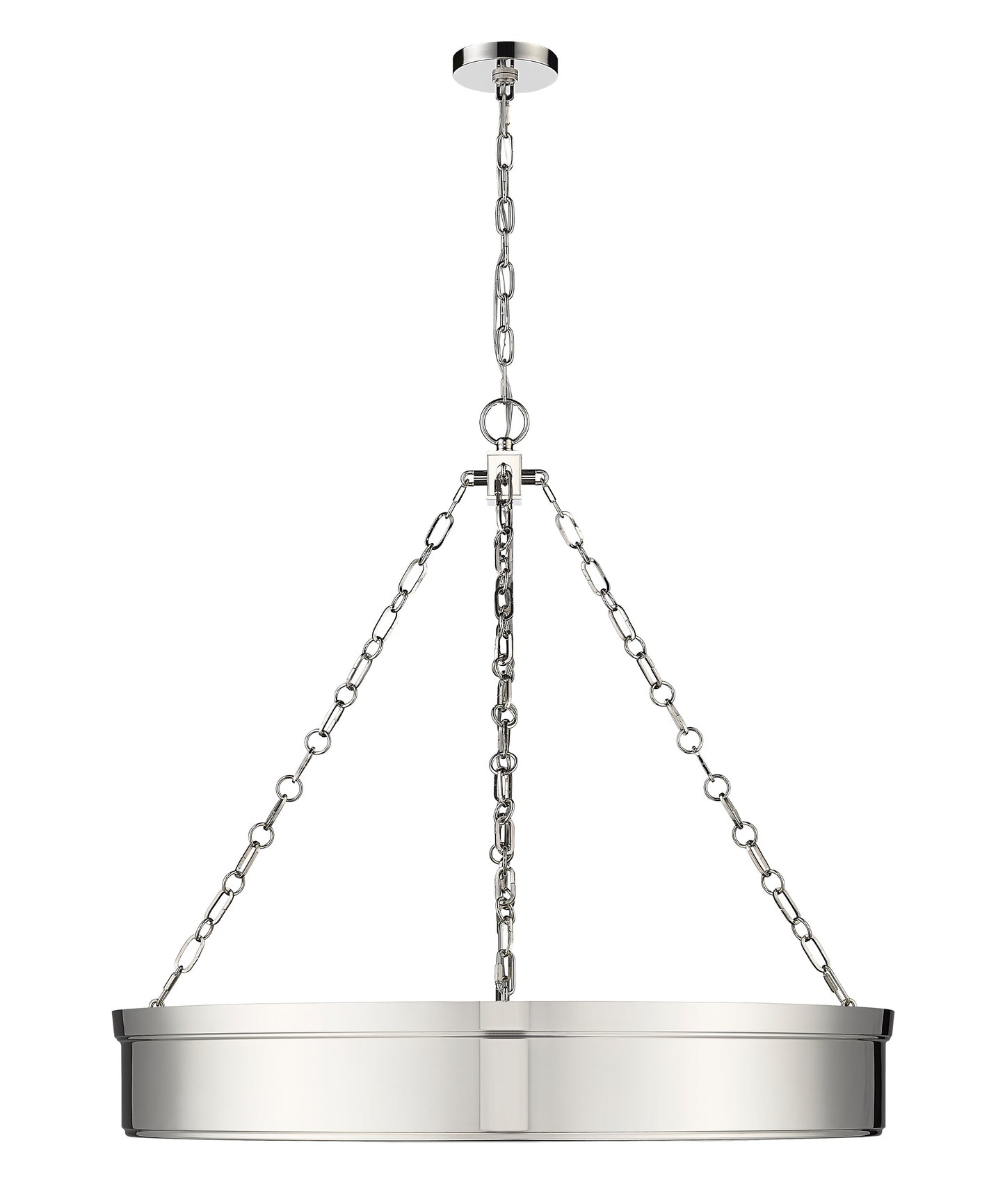 1944P33-PN-LED - Anders 3 Light 33" Chandelier - Polished Nickel