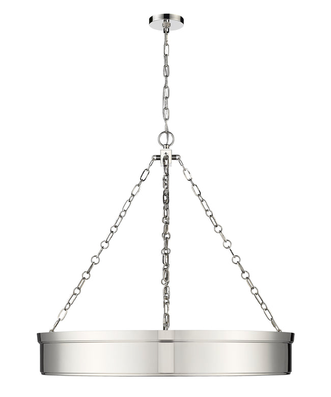 1944P33-PN-LED - Anders 3 Light 33" Chandelier - Polished Nickel