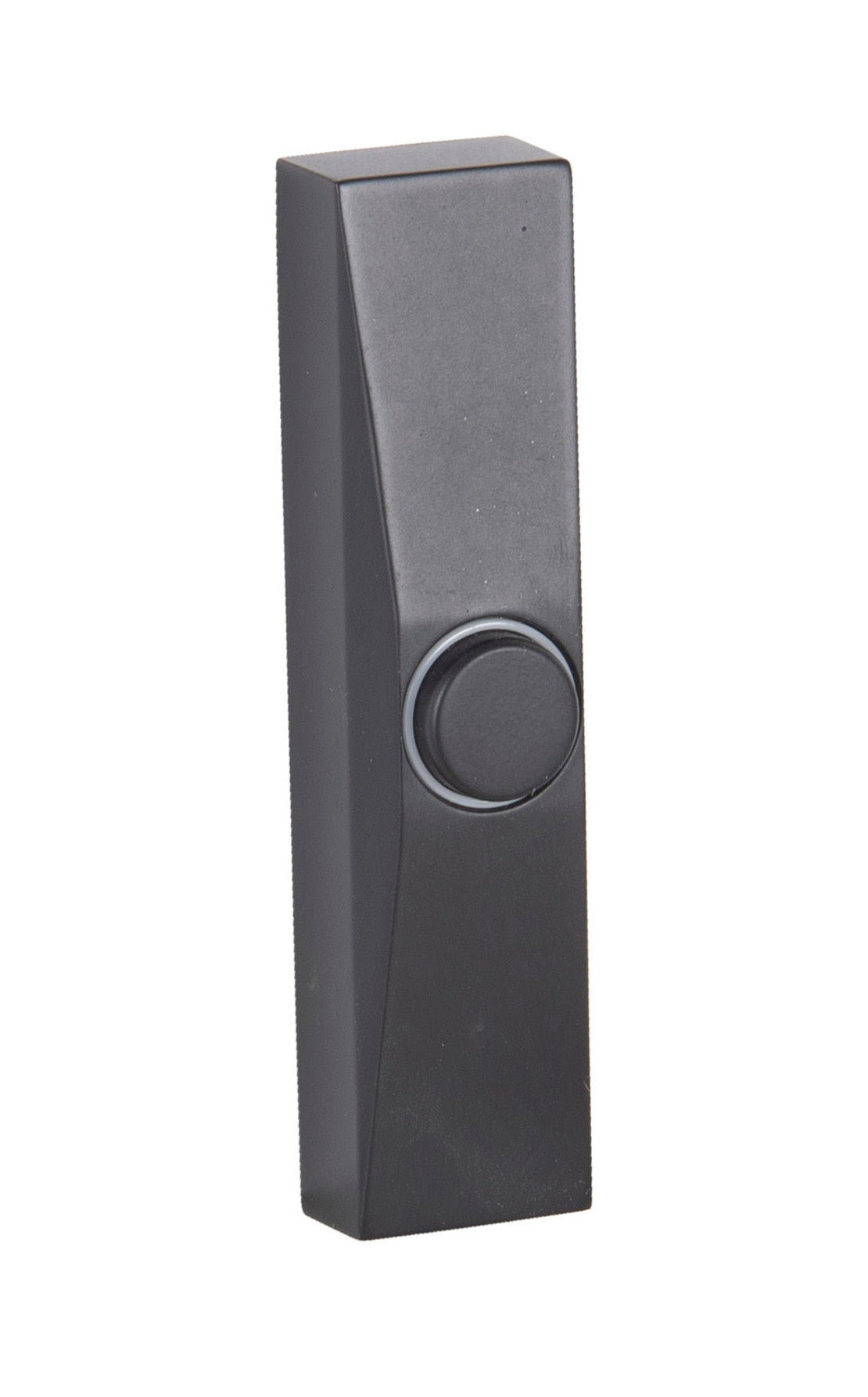 PB5008-FB - Push Button-Surface Mount 1 Light 1.25" Wide Chime Button - Flat Black