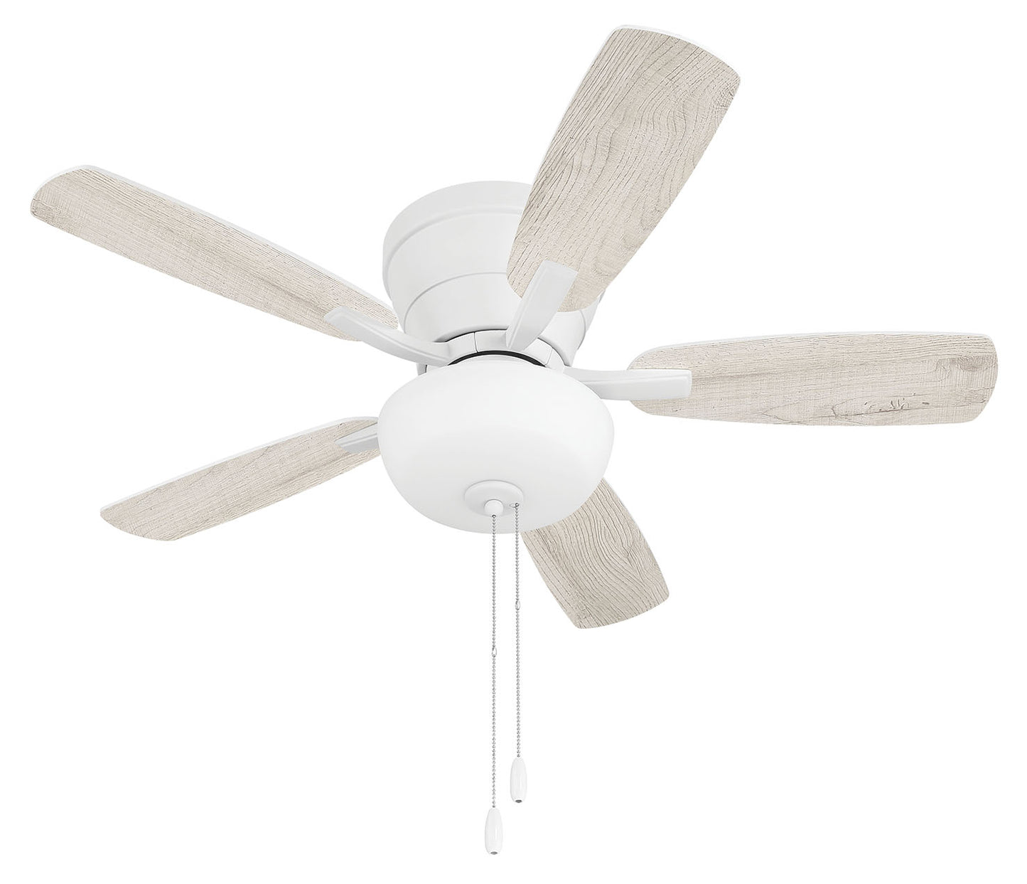 WHL42W5C1 - Wheeler 42 2-Light Bowl 42" 5 Blade Ceiling Fan with Light Kit - White